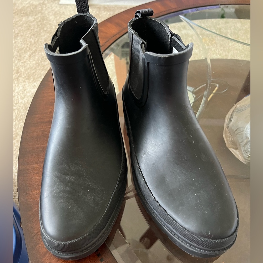 Womens Size 9 Leather Rain boots